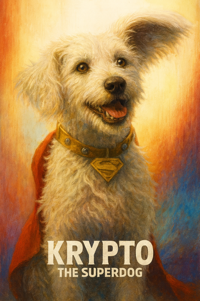 Artwork of Krypto the Superdog