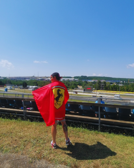 Scuderia Ferrari fan in Hungary