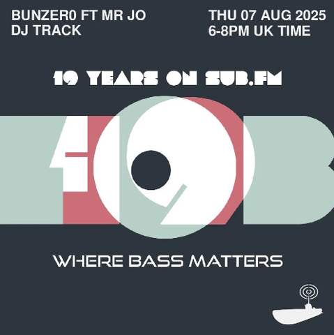 Let's celebrate 19 seasons of the FOB Show on Sub FM. 
#FOBSHOW 19th B-Day Bash this Thursday on @subfmradio from 6pm UK time BunZer0, Music Machine and myself Mr Jo in the studio.

Celebration time 🥂 🥳 🎂

#subfm #wherebassmatters #radioshow #birthday #basssmusic #dubstep #ukgarage #breakstep #dubmusic #brussels #london #worldwide