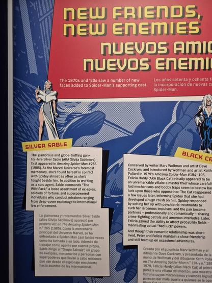 #SilverSable (#SilvijaSablinova)[1] is a character appearing in American comic books published by Marvel Comics. Created by Tom DeFalco and Ron Frenz, Silver Sable first appeared in The Amazing Spider-Man #265 (June 1985).[2] She is usually depicted as a mercenary, hunter of war criminals,