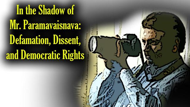 This open letter argues that the piece’s objective is not to malign or defame Mr. Paramavaisnava, but rather to subject his public role to democratic scrutiny. It positions critique as a civic duty aligned with Gandhian principles of non‑violence and civil disobedience, drawing a line between legitimate democratic dissent and defamatory intent onceinabluemoon2021.in. The author contends that vigilant public discourse is essential in holding influential individuals accountable—especially when their philanthropic gestures or public image are intertwined with questions of power, privilege, and socio-economic inequities.

In situating dissent within the framework of constitutional democratic rights, the piece foregrounds the importance of freedom of expression while cautioning against opportunistic defamation laws that may stifle critical voices. Overall, the article frames its critique as part of a broader tradition of civil restraint and moral resistance, underscoring the need for transparency and debate in robust democracies.