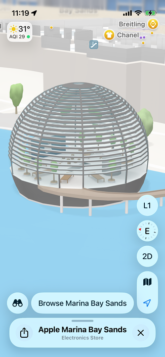 Apple Marina Bay Sands on Apple Maps