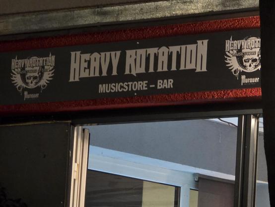 emblem of the heavy  rotation bar in Salzburg/Austria