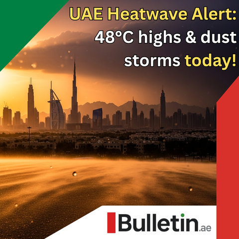 UAE Weather Update: Extreme Heat Persists; Rainfall Possible in Eastern and Southern Areas