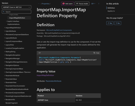 https://learn.microsoft.com/en-us/dotnet/api/microsoft.aspnetcore.components.importmap.importmapdefinition?view=aspnetcore-9.0