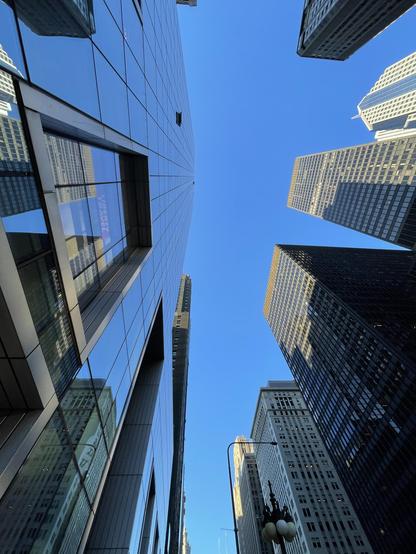 photo of the downtown Chicago skyline from a deep perspective