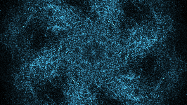 Blue sparkler painting with my eyes closed