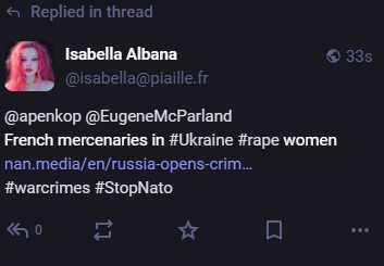 Russian troll on Mastodon