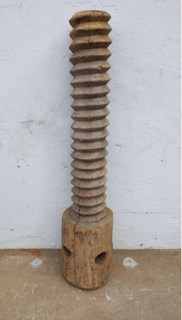 Large wooden screw