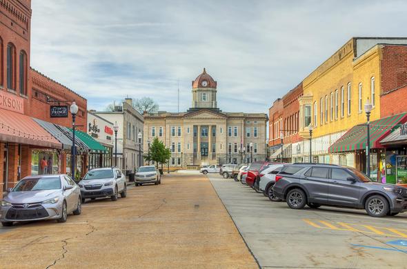 At the end of High Street, the Cape Girardeau County Courthouse stands as a stately testament to history and civic pride.