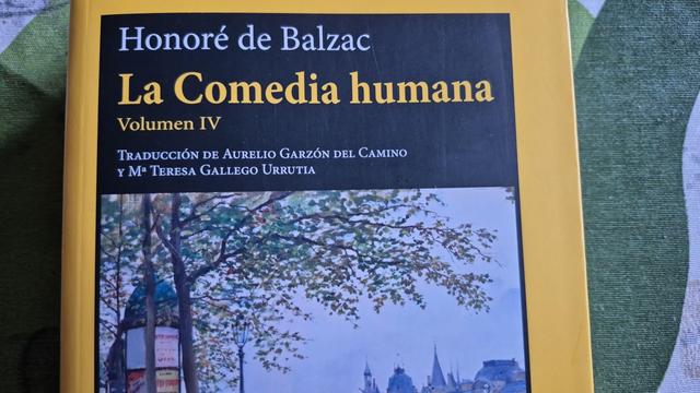 Cubierta de La Comedia Humana, volumen IV