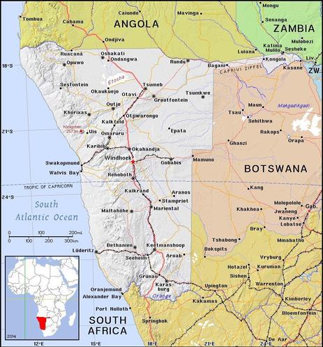A map showing the location of Namibia
Credit https://ian.macky.net/pat/