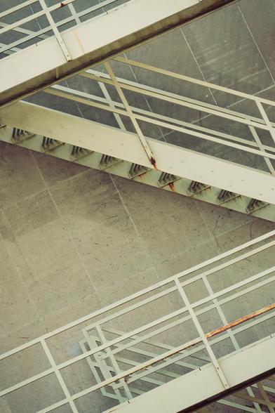 Slanted Fire Escape on the East Wall of Phillips Hall Looks kinda like a Z