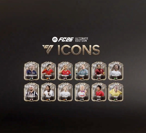 The ICON class of ‘26 is here. Zlatan, Alex Morgan, Iniesta, Kroos, Totti, Marcelo, Oliver Kahn, and more join Ultimate Team as FC26 launches Sept 26, with Ultimate Edition early access on Sept 19. 
Which ICON are you packing first?
More coming soon at baskingamer.com
#FC26 #EASPORTSFC #UltimateTeam #FUT #Icons #Zlatan #AlexMorgan #Iniesta #Kroos #Totti #Marcelo #OliverKahn #GamingNews #PS5 #Xbox #PCGaming #NintendoSwitch #Baskingamer