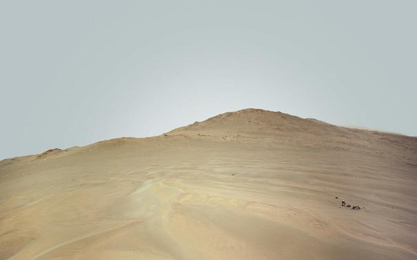 Mars Perseverance Sol 1593: Left Navigation Camera (Navcam) / enhanced mosaic panorama. 
NASA's Mars Perseverance rover acquired this image using its onboard Left Navigation Camera (Navcam). The camera is located high on the rover's mast and aids in driving. 

Aug. 13, 2025 (Sol 1593), 13:03:04

source images: Mars_Perseverance_NLF_1593_0808360284_222ECM_N0780922NCAM02593_01_195J / _04_195J

Image Credit: NASA/JPL-Caltech/Jackie Branc