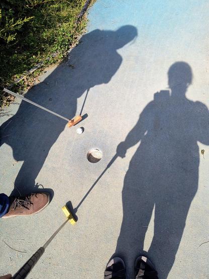 Am Anfang habe ich gut geführt, bis zum Ende kam Inka aber bis auf einen Punkt ran... noch eine Bahn mehr und ich hätte noch verloren..
🏌‍♂️⛳️
