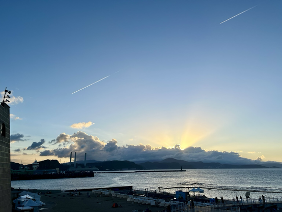 Sunset in Heping island