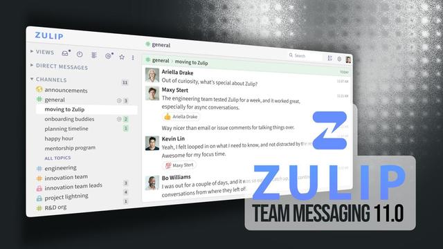 Zulip 11.0, an open-source collaboration tool, introduces message reminders, channel folders, a new mobile app, and more.