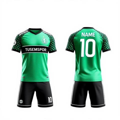 Zümrüt yeşili ve siyahın güçlü kontrastı sahada fark yaratıyor!