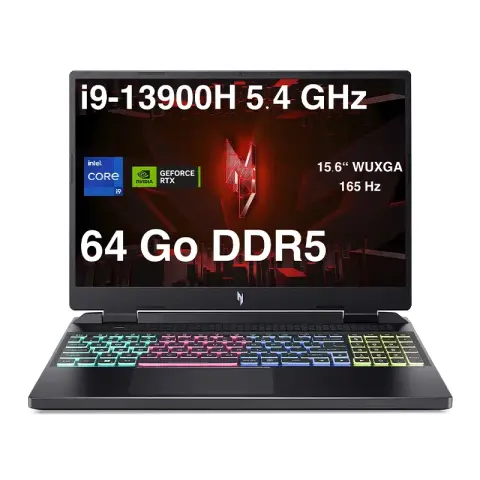 Acer Nitro V15 i9-13900H avec RTX 4060 et écran 15.6″ 165Hz – PC portable gamer haute performance