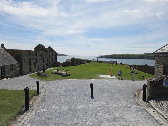 View of entry way to Charles Fort 