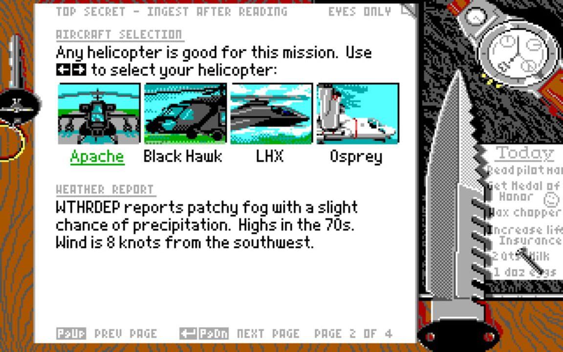 LHX: Attack Chopper Screenshot