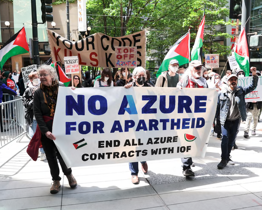 No Azure for Apartheid - End All Azure Contracts with IOF (Israeli Occupation Force).