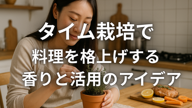 タイム栽培で料理を格上げする香りと活用のアイデア