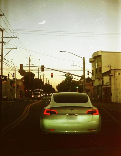 Evening tesla