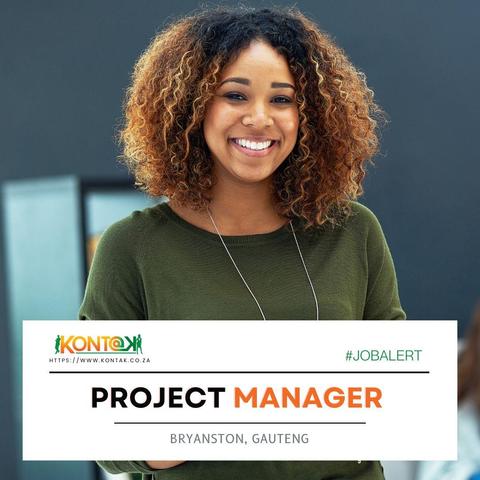 Project Manager (JB5569) at Kontak recruitment in Bryanston, Gauteng
