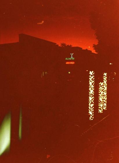 Late evening shot with some neon signs