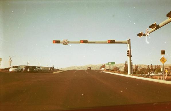 Intersection with traffic lights 