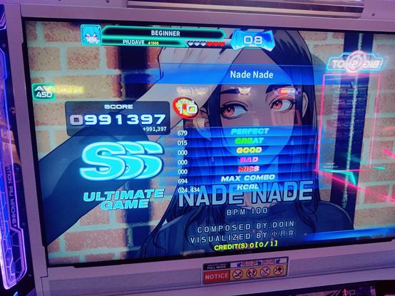 Pump It Up Score
Song: Made Nade
Single 10
Score: 991397 SSS
