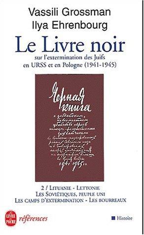 Le livre noir : sur l'extermination scélérate des juifs par les envahisseurs fascistes
Après l'invasion de l'URSS et sur la suggestion d'Albert Einstein, Staline met sur pied un comité chargé de réunir des témoignages sur les atrocités commises par les forces d'occupation nazies à l'encontre de la population juive.
Fin 1944, les responsables du comité, I. Ehrenburg et V. Grossman, remettent à Staline le manuscrit de ce livre noir, publié intégralement seulement en 1993.