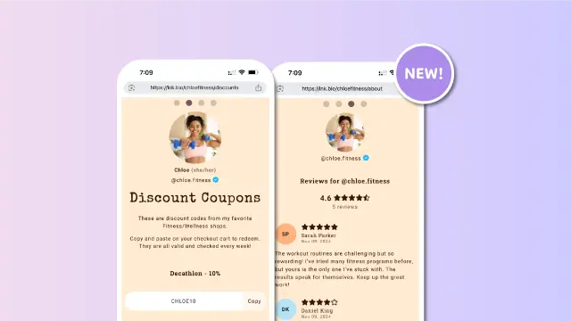 Screenshots showing the URL changing