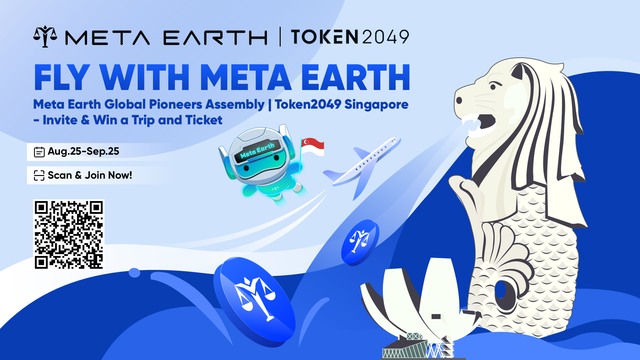 🚀 Ready to be a #MetaEarth Global Pioneer?
Here’s your chance to:
✔️ Win a free trip to Singapore
✔️ Get a #Token2049 ticket + VIP Lounge access
✔️ Earn #MEC rewards with every referral
✔️ Gain recognition in the #Web3 community
Spots are limited, fill out the form today & start inviting 👉 https://forms.gle/eMe4Loe4hEEPeoh98
T&Cs apply
🗓 Register before Sept 24, 2025
📢 Winners announced: Sept 26, 2025