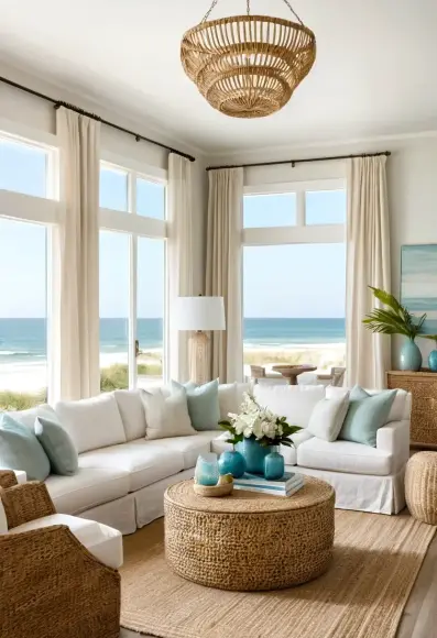 Luxury Coastal Living Room Ideas to Elevate Your Home Decor