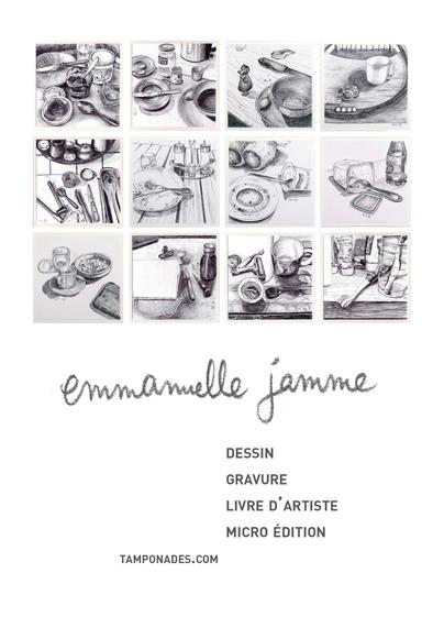 affiche présentant une série de dessins au stylo bille