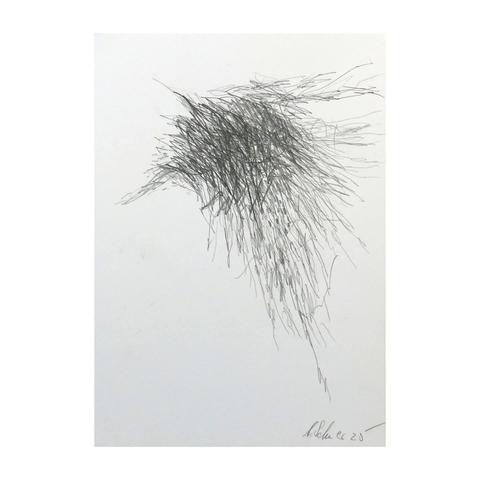 Bleistiftzeichnung, abstrakt.