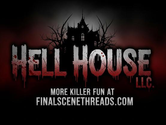 horror logo with colors: Charcoal, Deep Red, Light Gray at the bottom 'finalscenethreads.com'