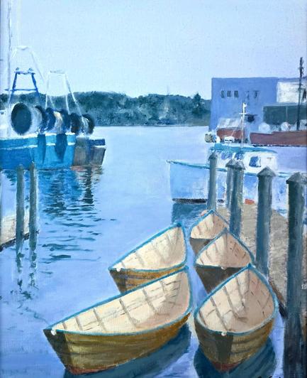 Dories at Rest
Acrylic on canvas, 16x20