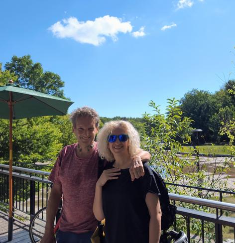 Sarah et moi sur le Mont Royal 
