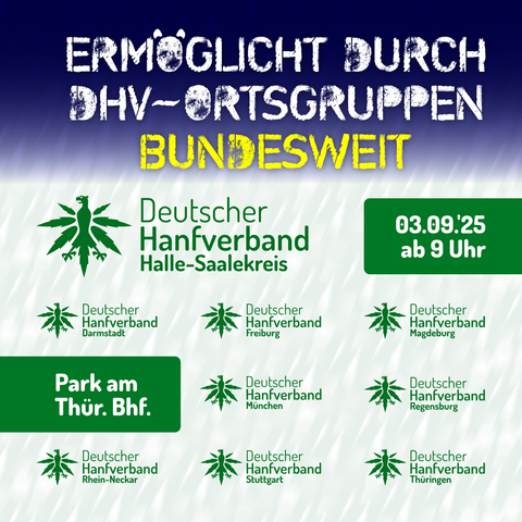 🤍 🩶 🖤 💜 💚 💛 🧡️ ❤️ 🩷
ERMÖGLICHT DURCH DHV-ORTSGRUPPEN BUNDESWEIT
🩷 ❤️ 🧡 💛 💚 💜 🖤 🩶 🤍
03.09.'25 ab 9 Uhr, Park am Thüringer Bahnhof (Halle (Saale)).