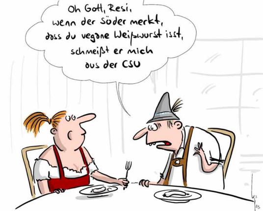 »Ich bin Franke, und als solcher sage ich: Ein Leben ohne Bratwürste ist möglich, aber sinnlos«, bekannte Markus Söder in seiner launigen Rede beim Michaelismessen-Frühschoppen am Montag. 