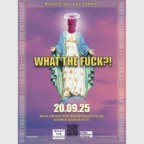 Marsch für das Leben? What the fuck?!

2025

#politicalposter #berlinposter ##whatthefuck #b2009 #nofundis #makefeminismathreat