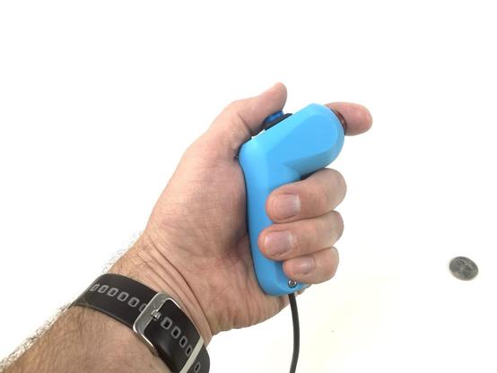 A 3D printed game controller.