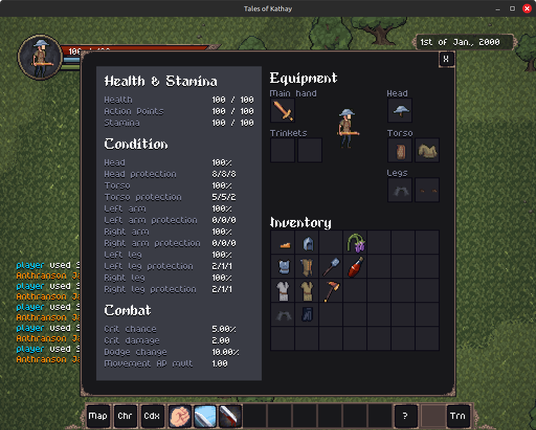 Screenshot showcasing some new features