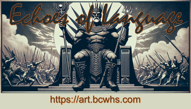 Echoes of Language
"Come Take My Thrown"