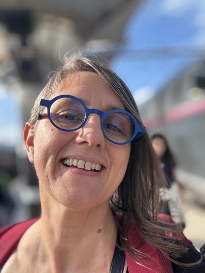 Autoportrait de claire à la Gare de Lyon voie 21