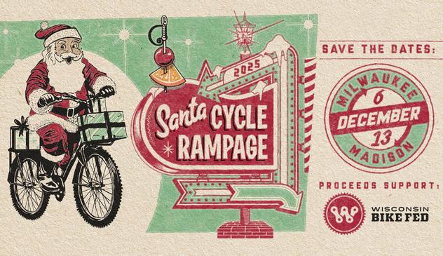 A graphic for Santa Cycle Rampage.